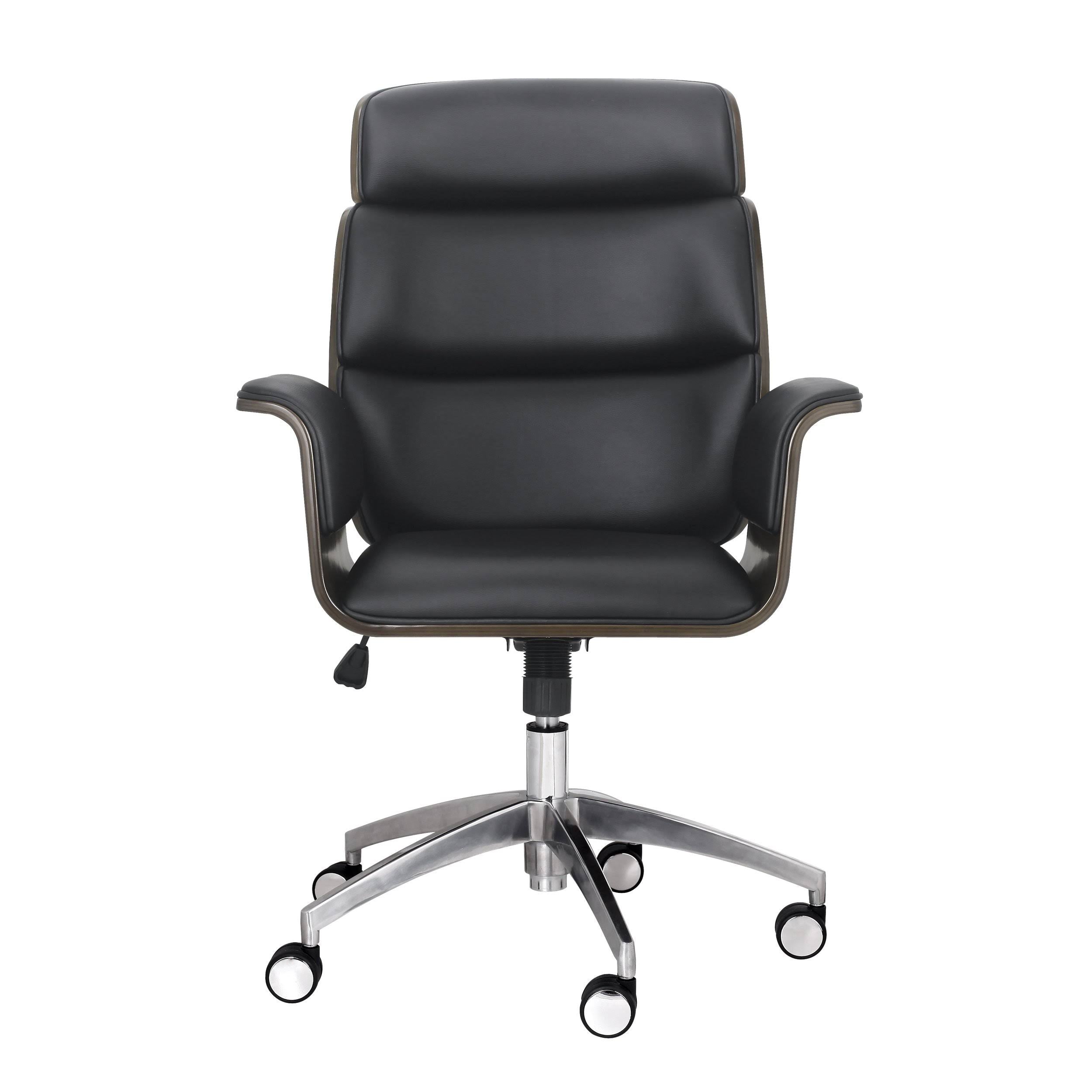 Walnut/Black Swivel Office Chair I5481