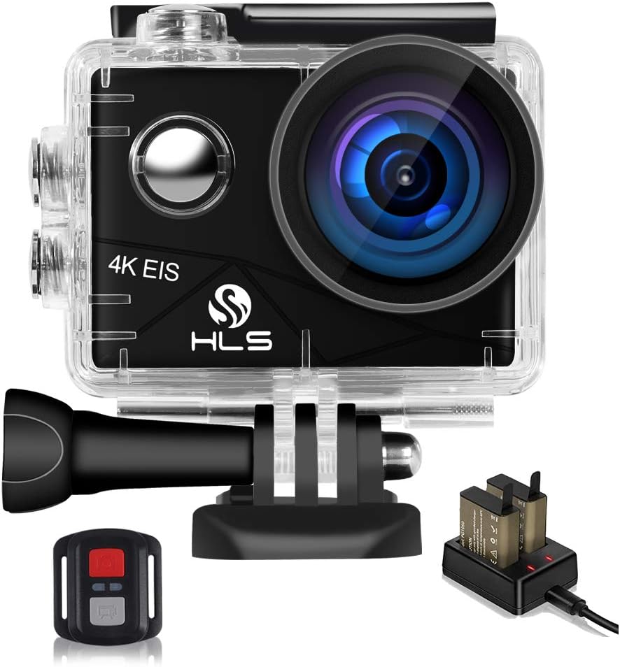4k Action Camera Waterproof with 3 Batteries, Wide Angle Lens A777516