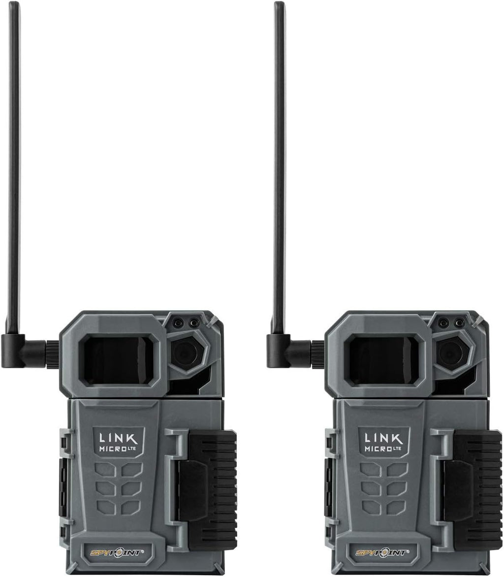 Cellular Trail Camera Twin Pack with SD Cards and Microfiber Cloth Screen Cleaner T7216