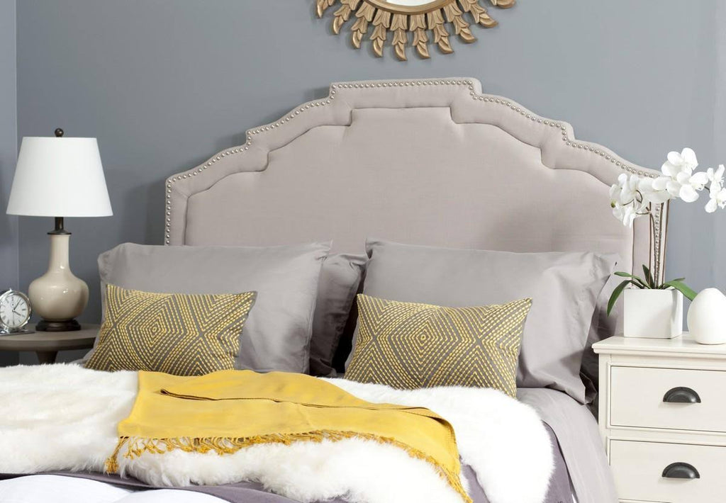 Queen Headboard in Taupe V8564