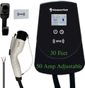 50 Amp Level-2 Smart Electric Vehicle Home Charging Station 220 Volt 30 Feet Hardwire P45427