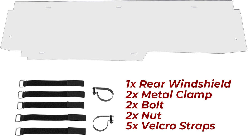 PC Heavy Duty Full Clear UTV Window O5562