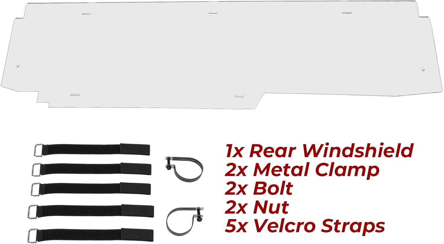 PC Heavy Duty Full Clear UTV Window O5562