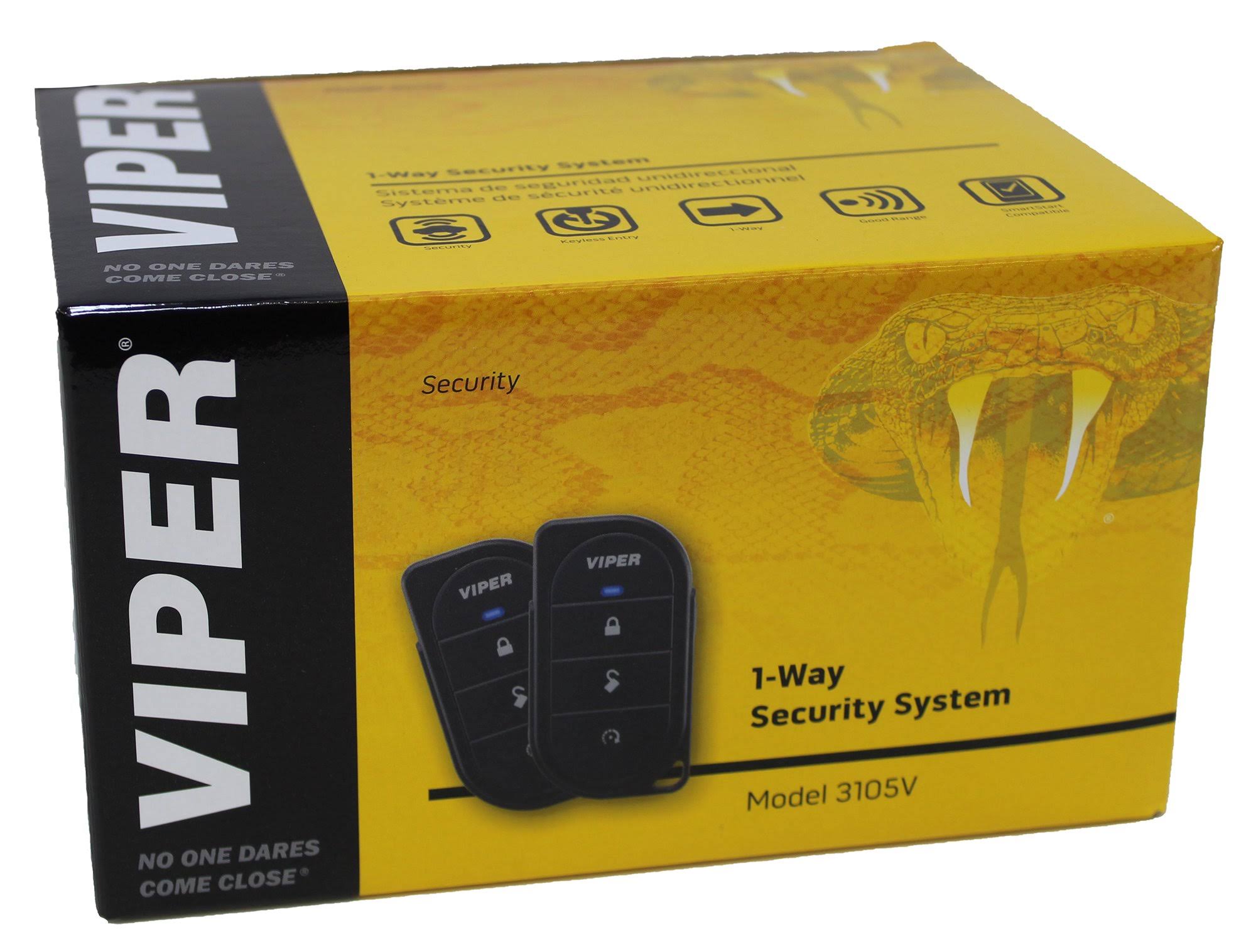 1-Way Car Alarm Security System and Keyless Entry D8582