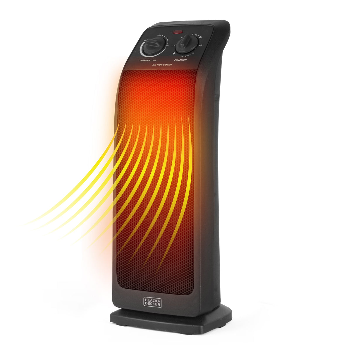 Black Oscillating Ceramic Tower Space Heater Z424