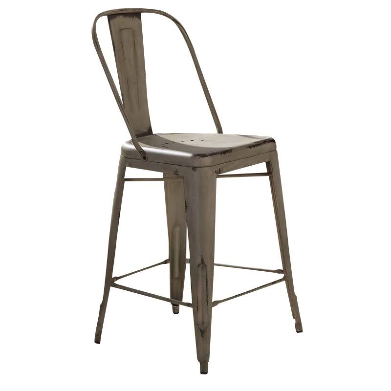 Vintage Cream Bow Back Counter Chair H954305