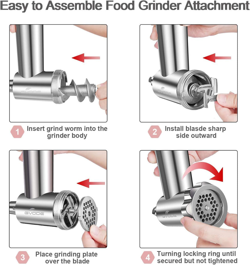 Meat Grinder Attachment for Stand Mixer, 3 Sausage Stuffer I480