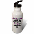 Pink 21 oz Sports Water Bottle O15828