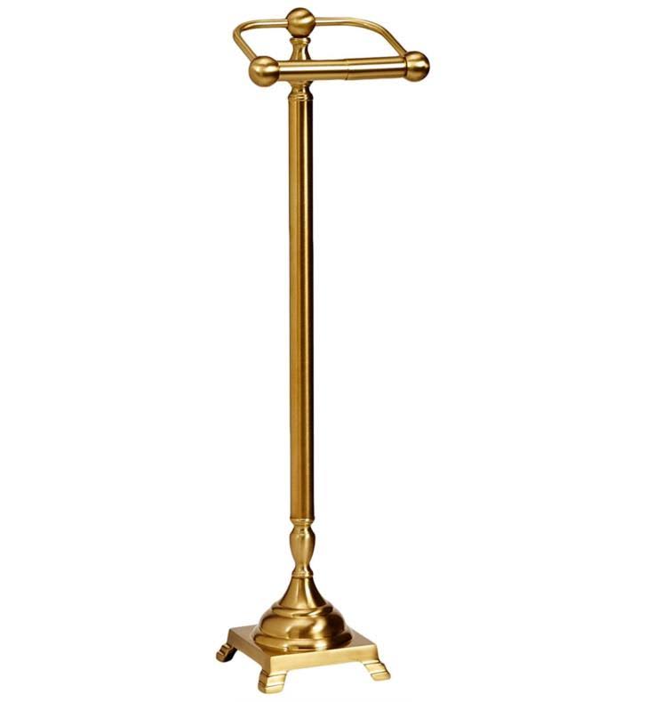 Satin Chrome Free Standing Toilet Paper Holder G384