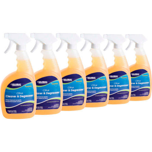 Citrus Cleaner & Degreaser, Case of Six 32 oz. Trigger Spray L730154