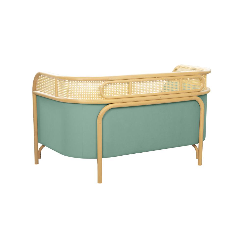 Ocean Blue Velvet Loveseat X464475