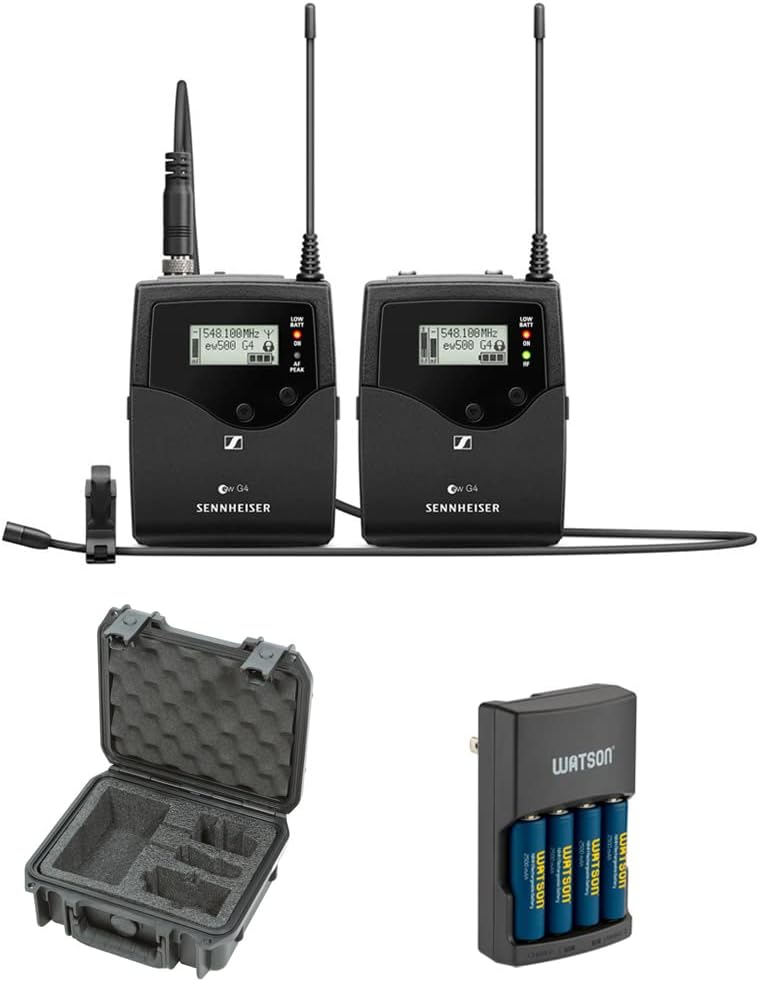 Camera-Mount Wireless Omni Lavalier Microphone System with Charger R81029