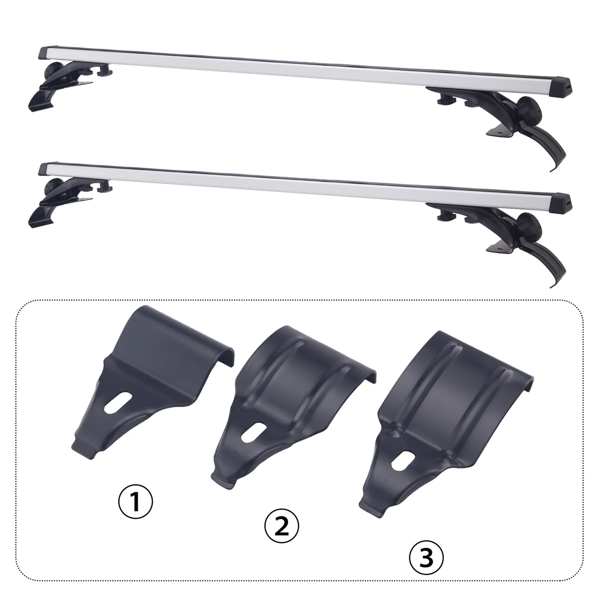 2pack 48" Car Top Roof Rack Cross Bars Kayak Cargo Carrier N452552
