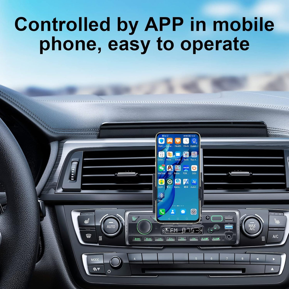 Single Din Car Stereo with Bluetooth MP3 Player, Pack of 2 X14764