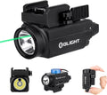 800 Lumens USB Rechargeable Weaponlight with Green Beam and White LED Combo I6185