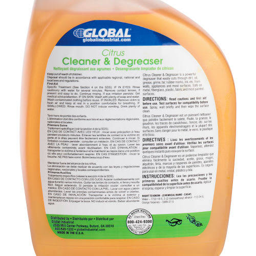 Citrus Cleaner & Degreaser, Case of Six 32 oz. Trigger Spray L730154