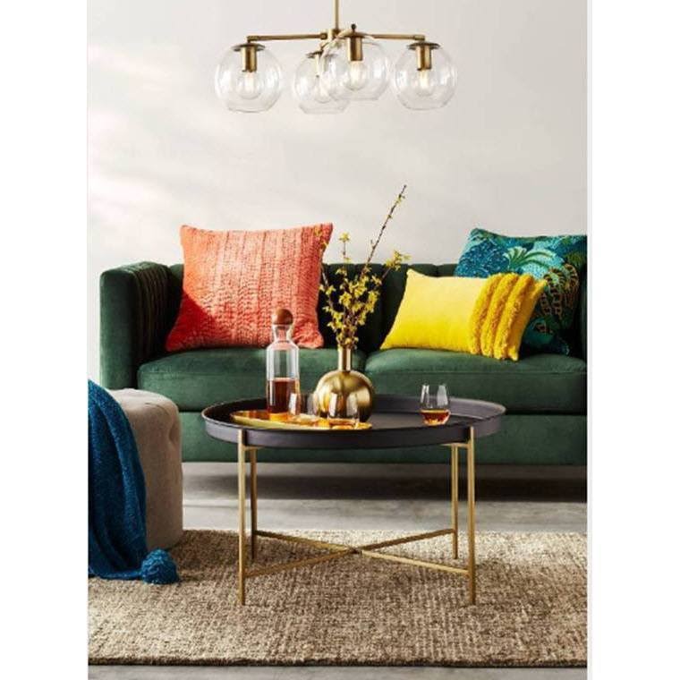 Green Channel Tufted Sofa P101552