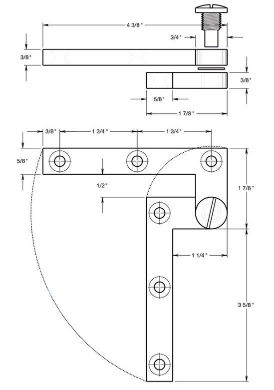 Satin Nickel Pivot Hinge W12249