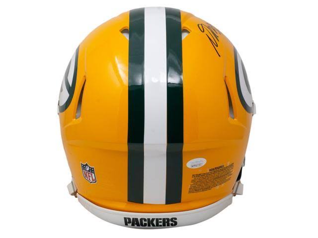 Signed Packers Full Size Speed Authentic Helmet T498