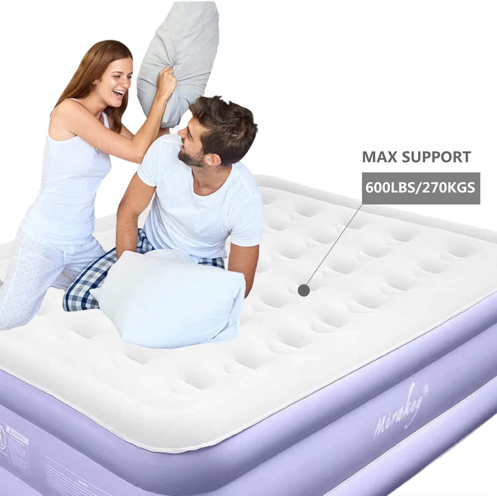 Queen Air Mattress with Built in Pump 18'' Double High Inflatable Bed Q3683