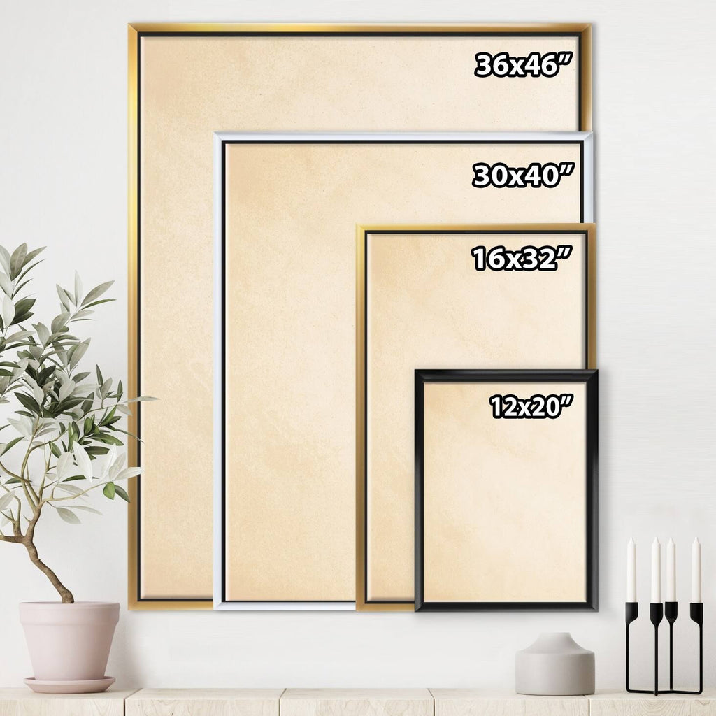 Green Framed Canvas - 34 in. Wide x 44 in. High M9009