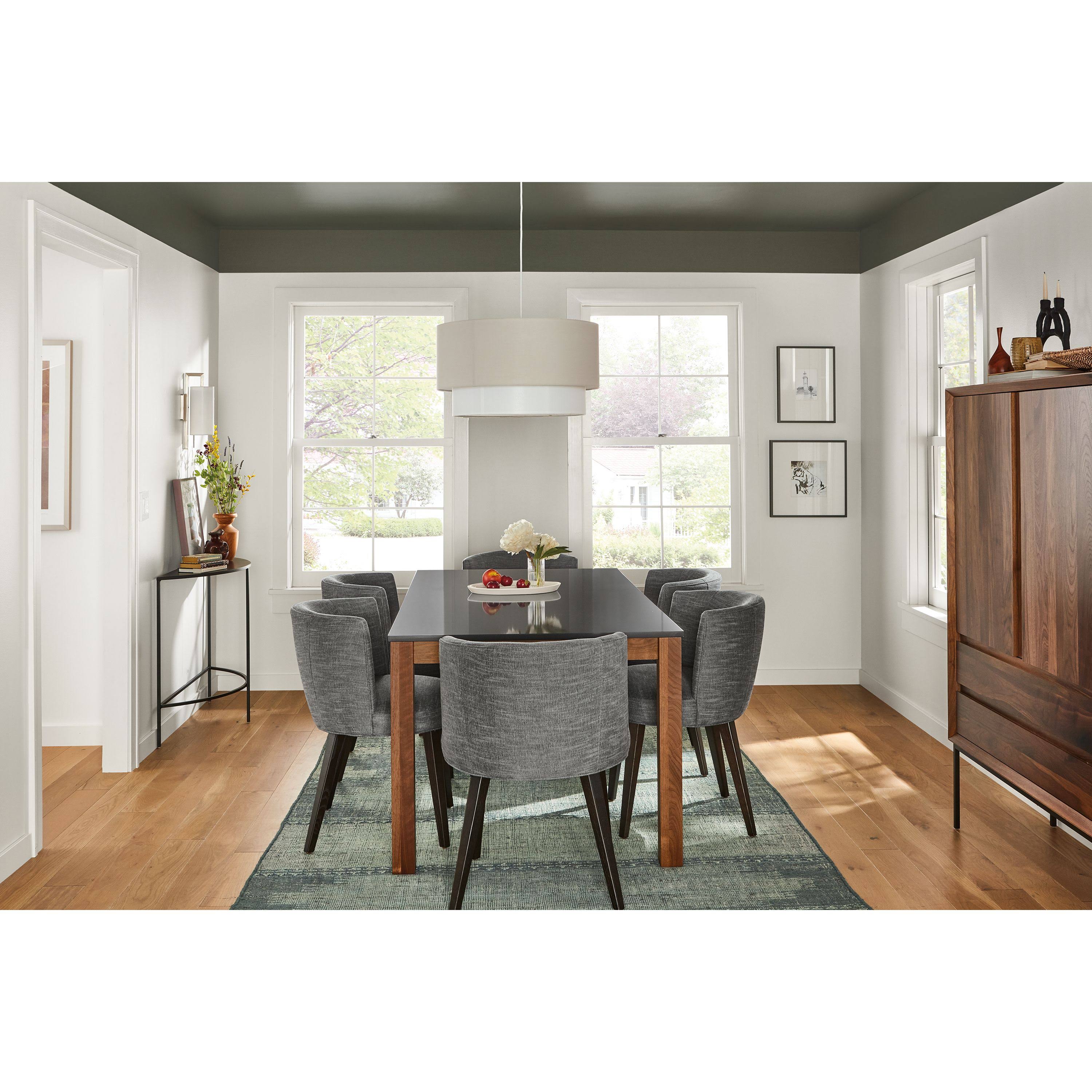 Modern Slim Half-Round Console Table in Recycled Natural Steel Black J4894