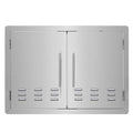 Stainless Steel BBQ Grill Double Access Door Panel with Vent O56604