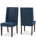Blue Dining Chair Set of 2 Q1182