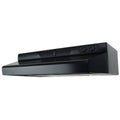 24x22 Under Cabinet Range Hood with 270 CFM Lighting Energy Star in Black N755601