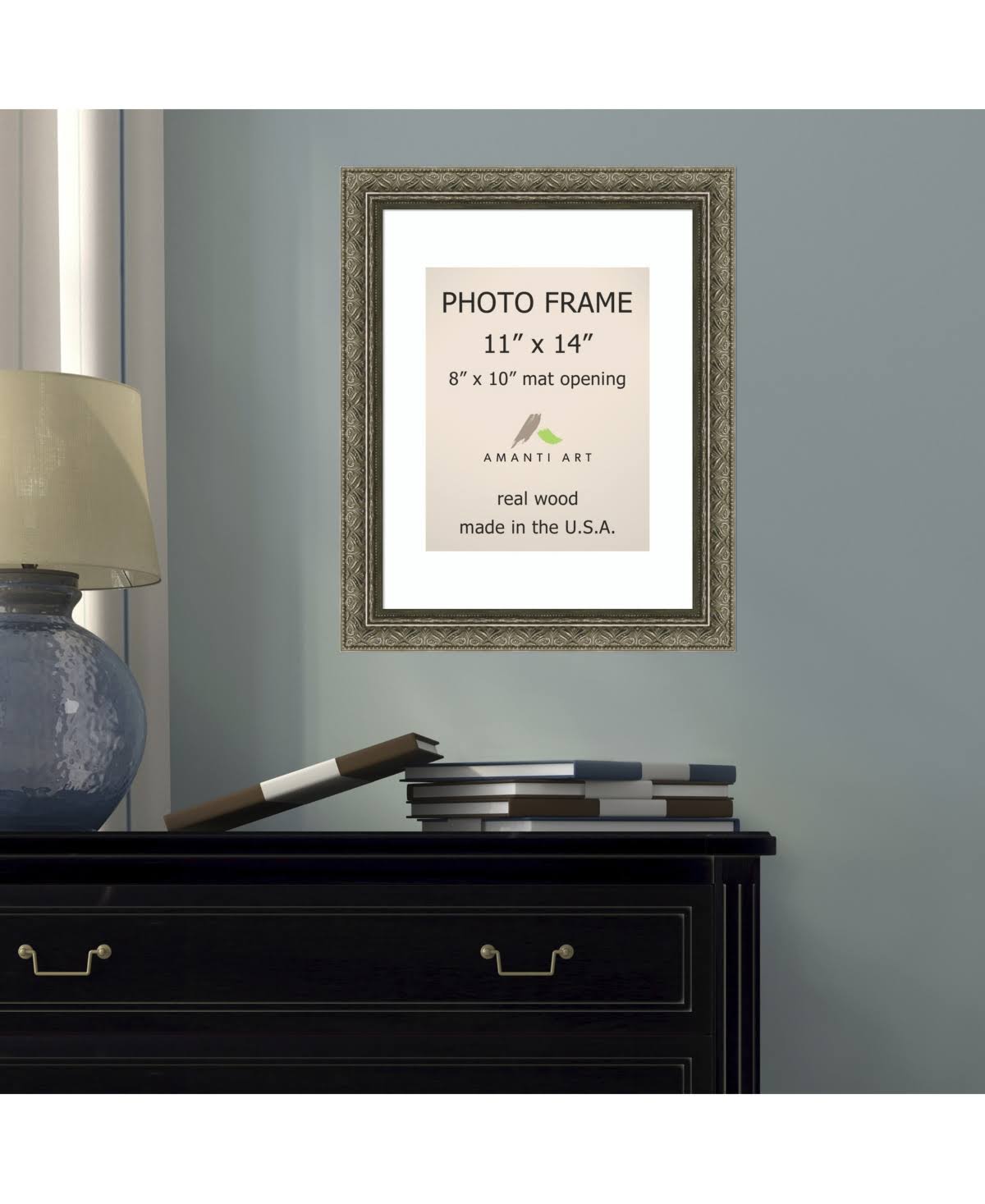 Pewter Matted Photo Frame P876