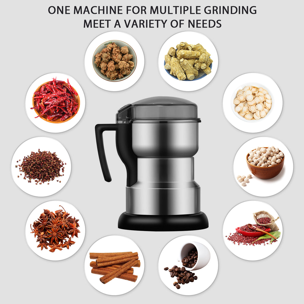 Stainless Steel Electric Coffee Grinder 200W B33596