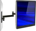 Full Motion Computer Monitor Wall Mount, Articulating Arm, VESA 75 and 100, 33 lb Capacity, Black, Pack of 2 M58443