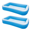 Rectangular Inflatable Swimming Pool, 2 Pack O418310