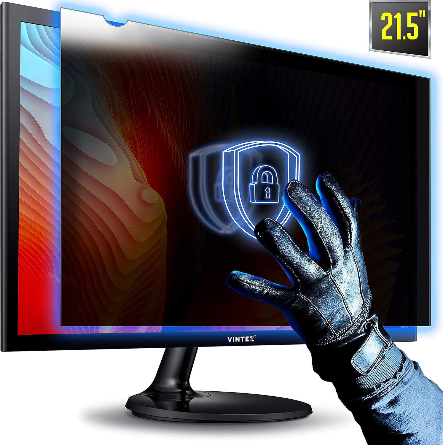 21.5 Inch Computer Privacy Screen Filter for 16:9 Widescreen Monitor, Anti-Glare, Anti-Scratch, Pack of 2 X76072