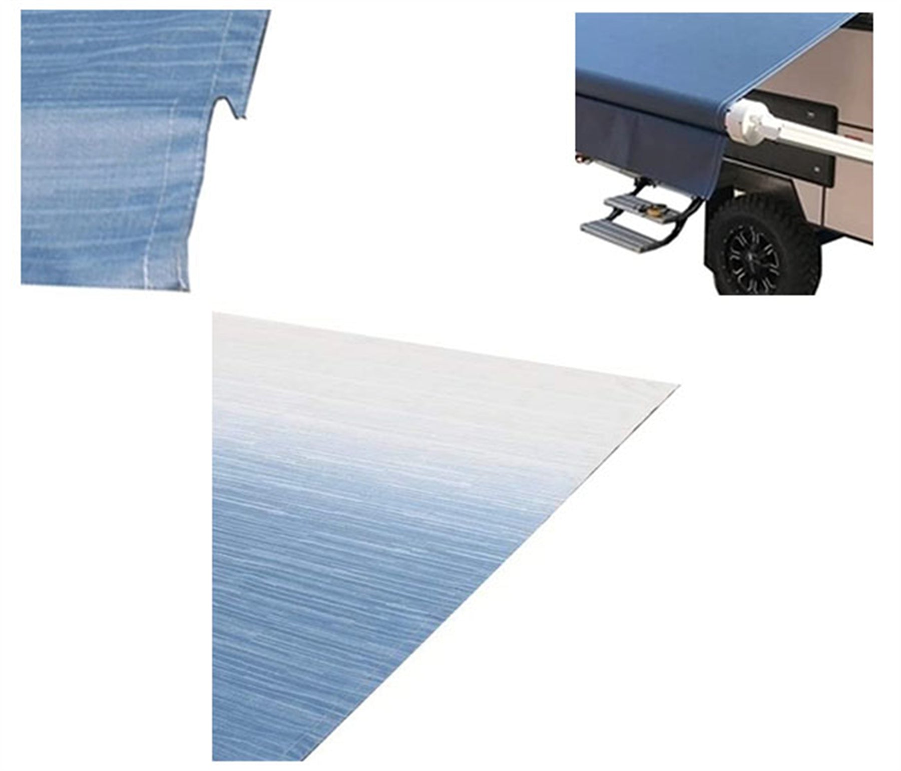15x8 Feet 100% PVC RV Awning Fabric Replacement M449