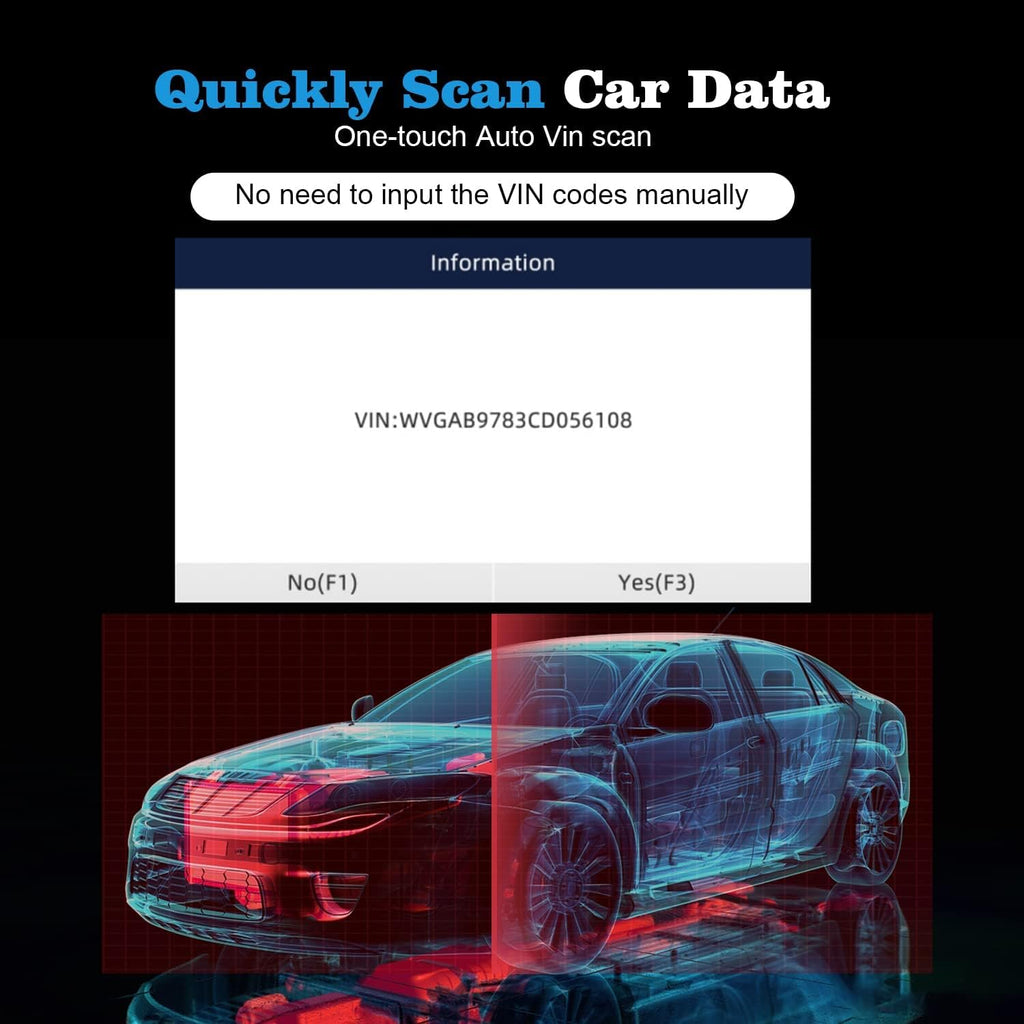OBD2 Diagnostic Scanner with EPB ABS SAS SRS Reset D58512