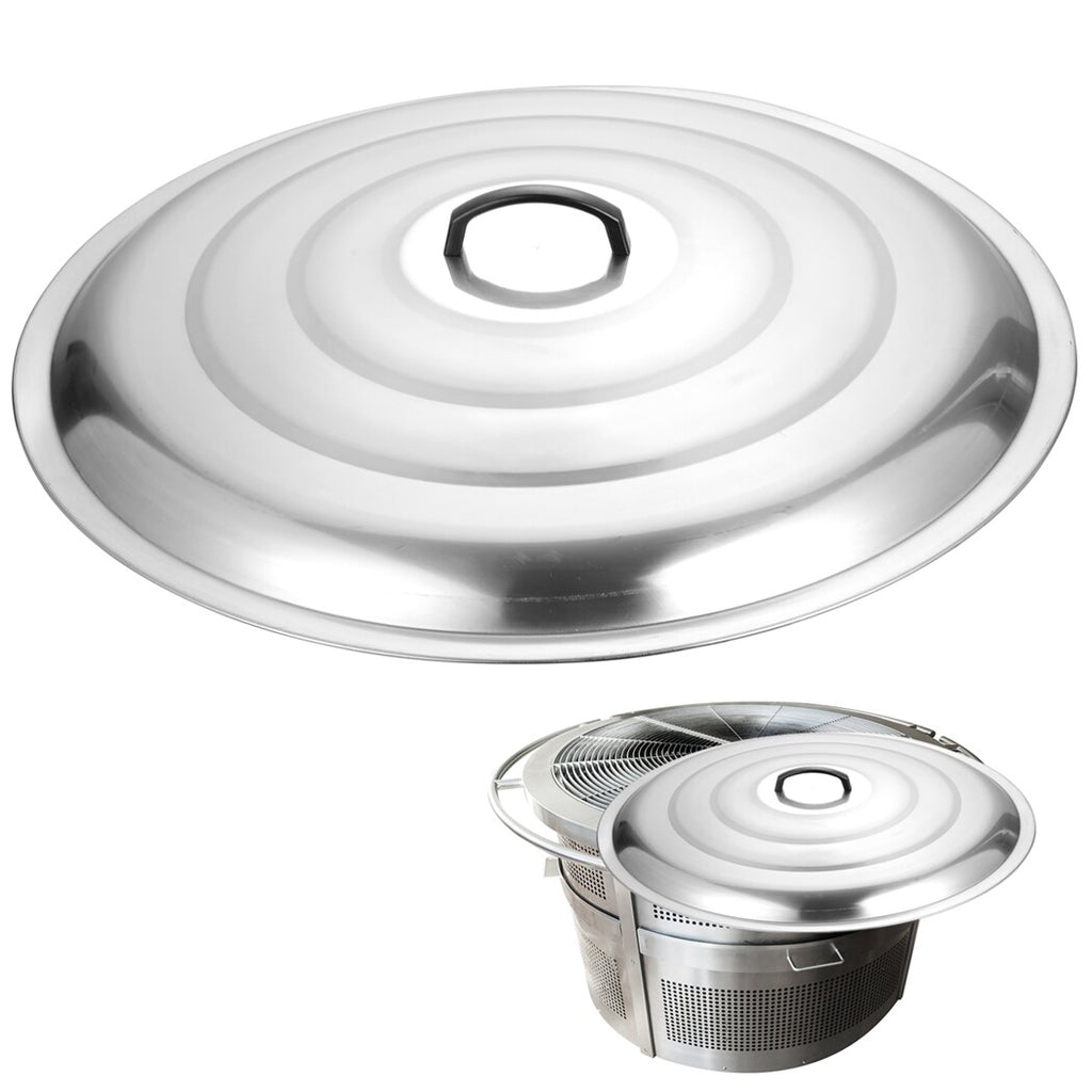 27.6 Inches Stainless Steel Fire Pit Cover with Handle C475