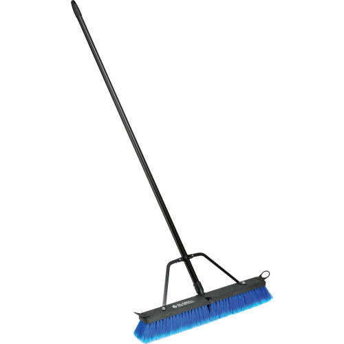 24x22 Push Broom with Plastic Block and Steel Handle, Pkg Qty 4 F906473