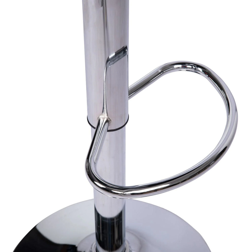 Espresso Adjustable Swivel Leather Barstool Set of 2 H7028