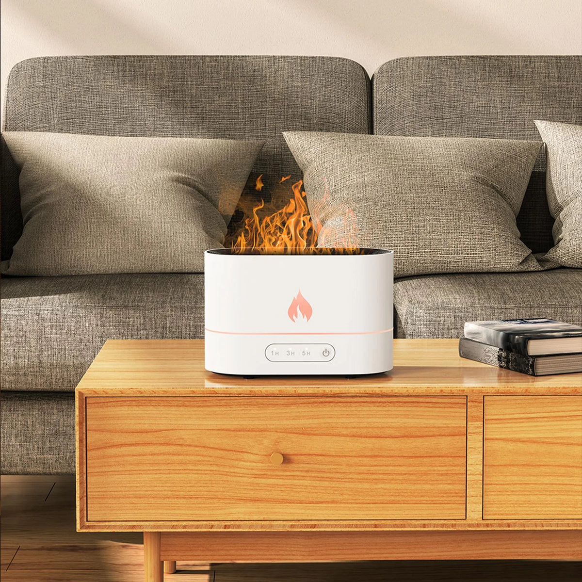 White Portable Air Humidifier Essential Oil Diffuser T8026