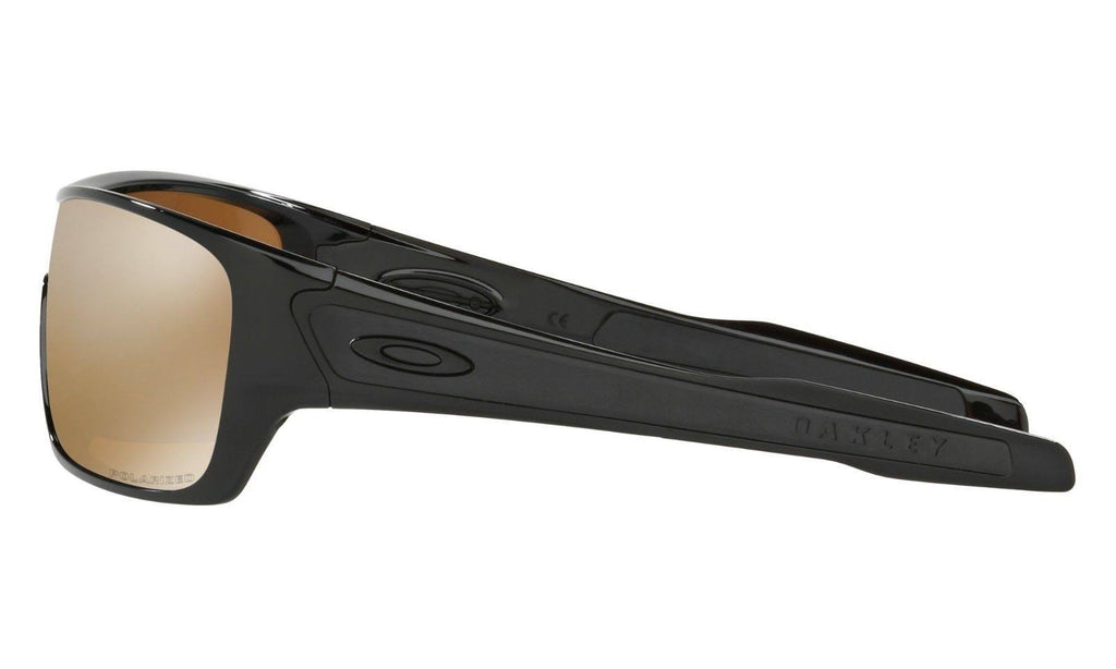 Polished Black Tungsten Iridium Polarized Sunglasses R3347