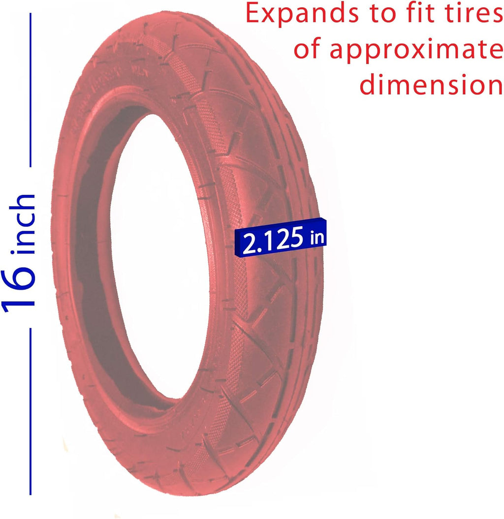 16x2.125 Tube with Angled Valve & Tire Set, Pack of 2 G706