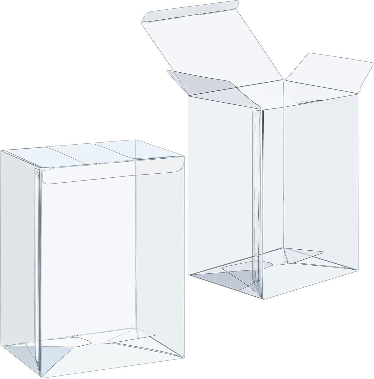 30 Pieces Clear Plastic Toy Protector Case 4-Inch Display Box P4820