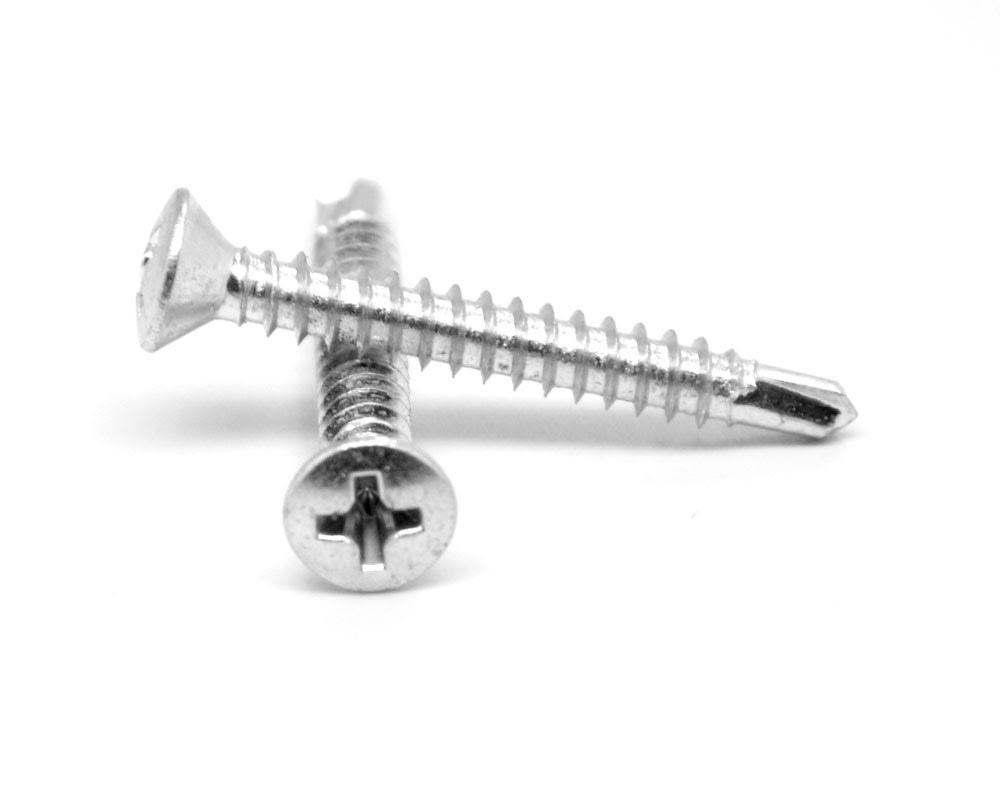 Self Drilling Screw Phillips Oval Head Low Carbon Steel Zinc Plated I393245