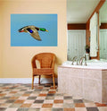 Flying Mallard Duck Wall Decal 18 In x 31 In A181815