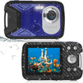Waterproof Digital Camera Full HD 1080P 16 MP Underwater Camcorder with Rechargeable Battery (Blue-2) Pack of 2 R877250