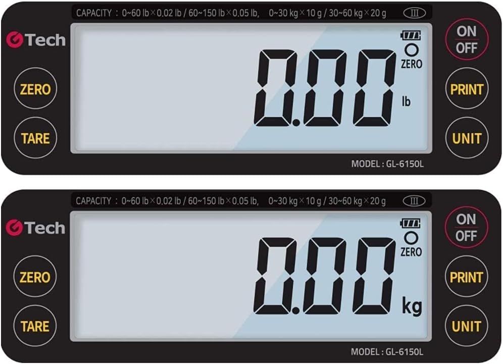 Portable Bench Scale, 150lbs Capacity, Dual Range, NTEP Legal for Trade C491656