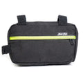 Bicycle Frame Bag Black Fluo Yellow with Zipper Hook & Loop Fasteners G449589
