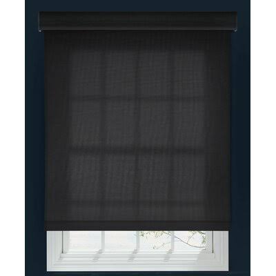 Black 55x22 W x 36x22 L Light Filtering Roller Shade B3038
