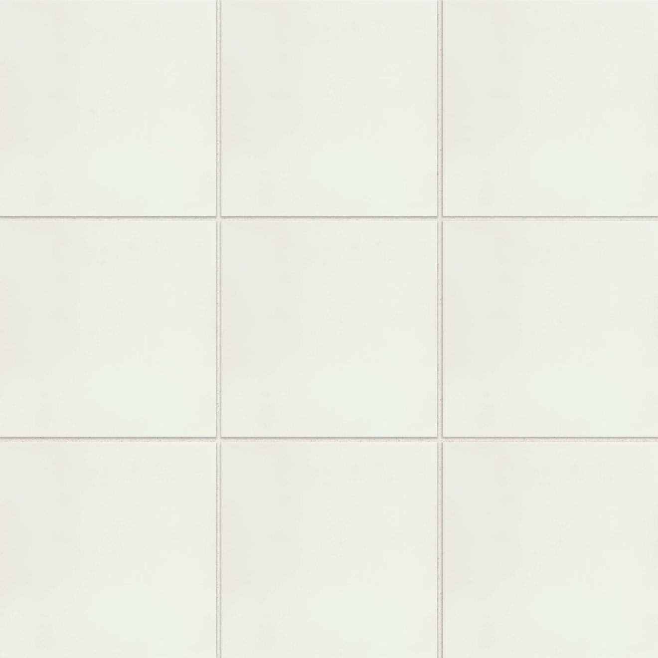12-Pack Snow 8-in x 8-in Matte Cement Encaustic Tile A8162